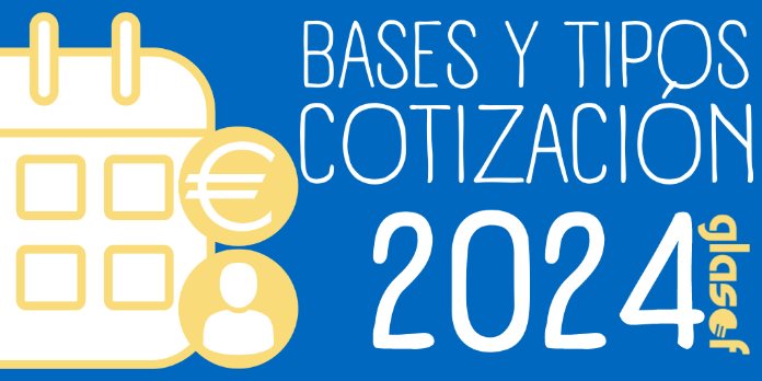 Bases y tipos de cotización para 2024