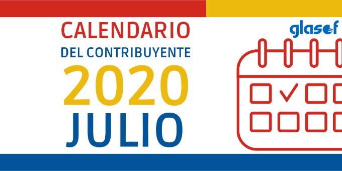 Calendario del contribuyente: Julio 2020