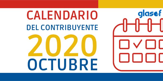 Calendario del contribuyente: Octubre 2020
