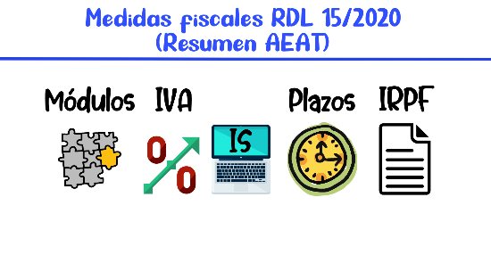 Novedades fiscales que contiene el Real Decreto Ley 15/2020: IVA, IRPF e Impuesto sobre Sociedades