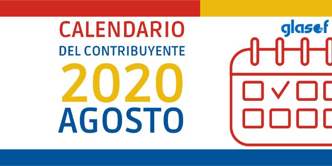 Calendario del contribuyente: Agosto 2020