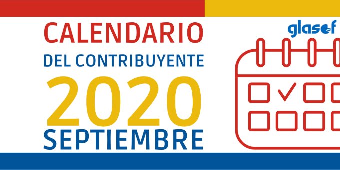 Calendario del contribuyente: Septiembre 2020