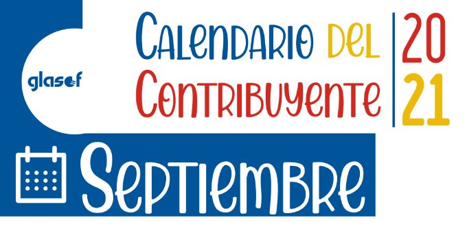 Calendario del contribuyente: Septiembre 2021