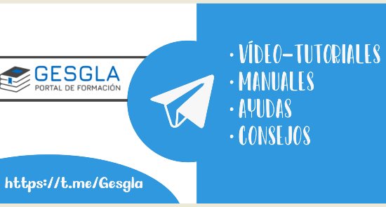 Estrenamos canal en Telegram: Gesgla Formación