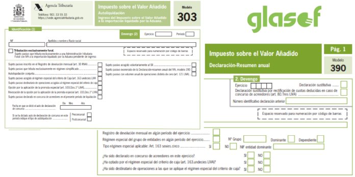 Publicadas en el BOE modificaciones en el modelo 303 y 390