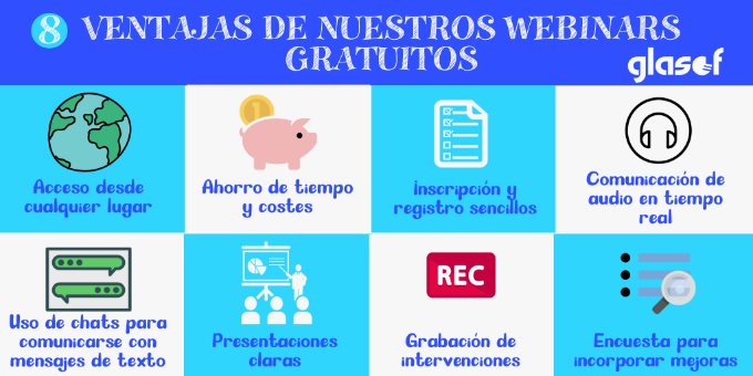 Las ocho ventajas de nuestros webinars gratuitos